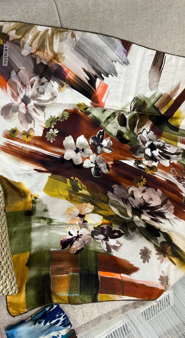 Armine Bohem Tarz Çok Renkli Kadın eşarp - Görsel 5