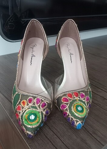 37 Beden çeşitli Renk Hayati arman etnik işlemeli nakışlı stiletto hint kumaşı