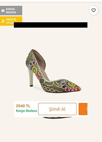 Hayati arman etnik işlemeli nakışlı stiletto hint kumaşı