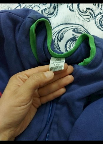 Mavi Kapüşonlu Bebek Tulum - Fermuarlı, Uzun Kollu - Görsel 4