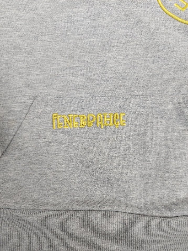 fenerbahce Gri Kapüşonlu Erkek Sweatshirt - Görsel 4