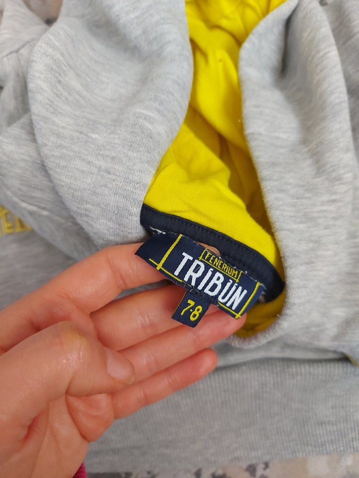 fenerbahce Gri Kapüşonlu Erkek Sweatshirt - Görsel 3