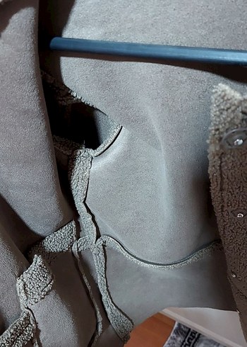 Peluş Detaylı Midi Kadın Ceket - Görsel 4