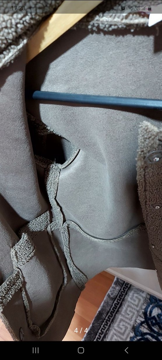 Peluş Detaylı Midi Kadın Ceket - Görsel 4