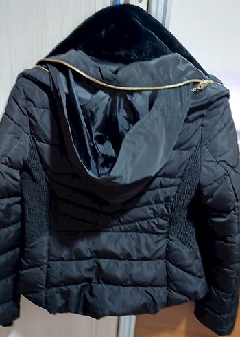 zara Siyah Fermuarlı Kadın Kışlık Mont - Görsel 8