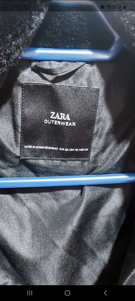 zara Siyah Fermuarlı Kadın Kışlık Mont - Görsel 2