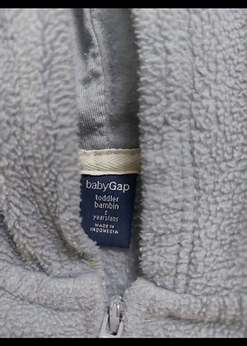 GAP Kapüşonlu Gri Erkek Çocuk Sweatshirt - Görsel 2