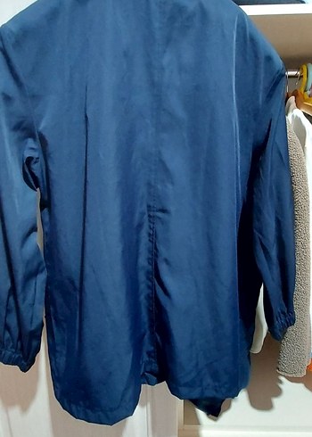 Twist Mavi Fermuarlı Kadın Ceket - Görsel 3