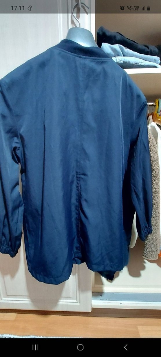 Twist Mavi Fermuarlı Kadın Ceket - Görsel 3