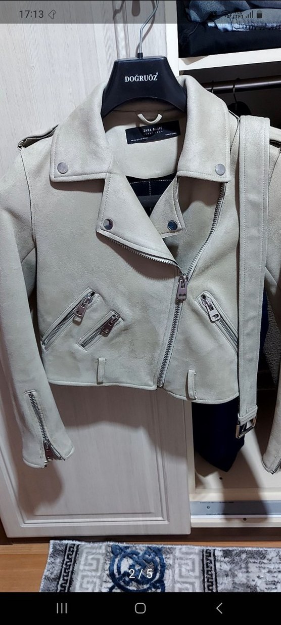 zara süet ceket - Görsel 2