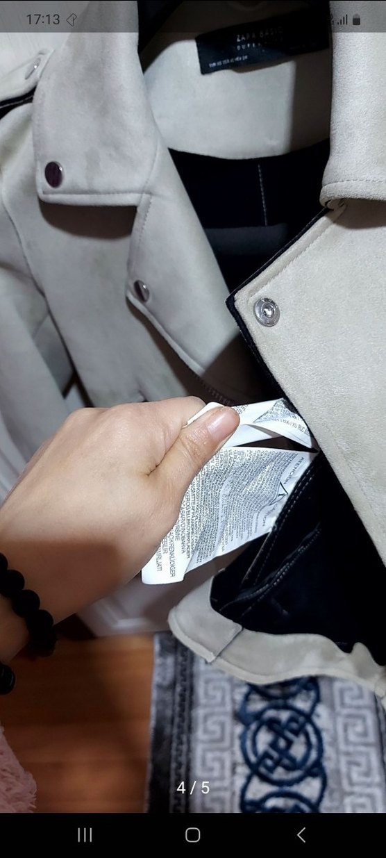 zara süet ceket - Görsel 4