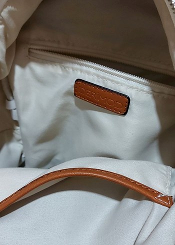 derimod aBeyaz Deri Kadın Sırt Çantası - Görsel 5