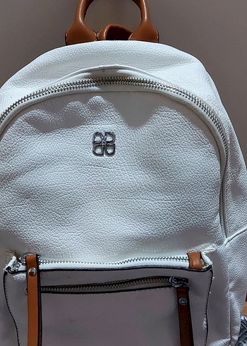 derimod aBeyaz Deri Kadın Sırt Çantası - Görsel 4