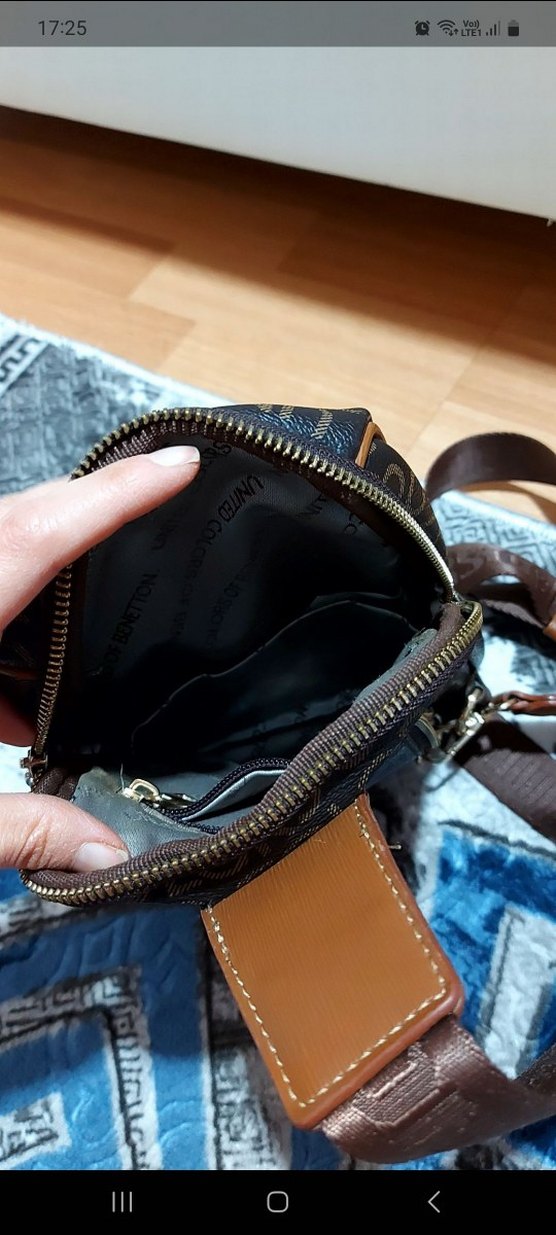 Tokalı Kahverengi Deri Kadın Çapraz Çanta - Görsel 3