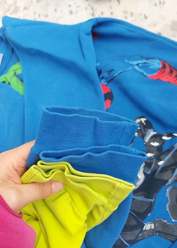 Mavi Marvel Baskılı Erkek Sweatshirt - Görsel 4