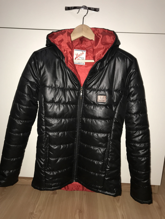 s Beden Siyah şişme mont