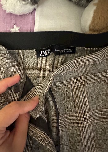 xs Beden kahverengi Renk Kadın Kahverengi Pilili Kumaş Pantolon