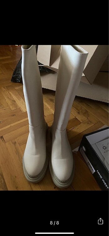 39 Beden ten rengi Renk Ninewest bej çizme
