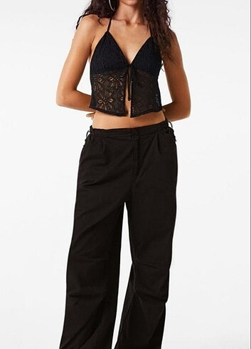 bershka paraşüt jogger pantolon
