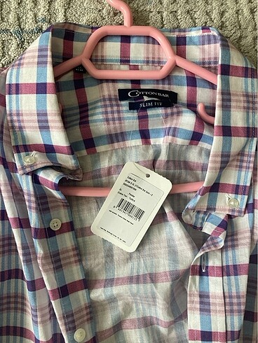 xl Beden Cotton Bar Erkek Gömlek