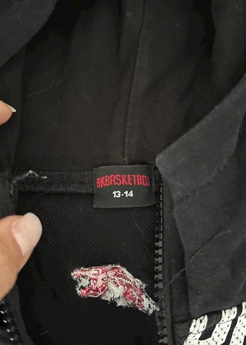 Bahçeşehir basketbol Baskılı Fermuarlı Erkek Çocuk Ceket - Görsel 3