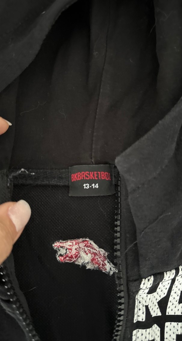 Bahçeşehir basketbol Baskılı Fermuarlı Erkek Çocuk Ceket - Görsel 3