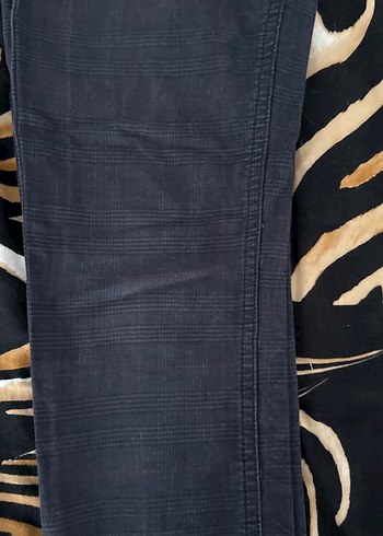 Bahçeşehir koleji kız Çocuk lacivert Kemerli Denim Pantolon - Görsel 3