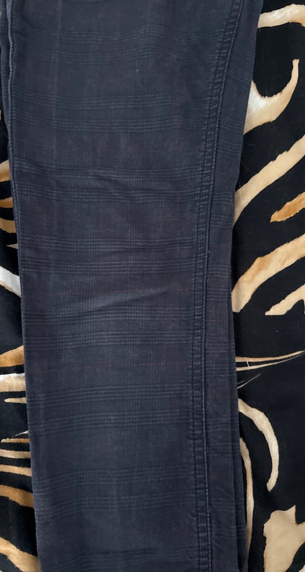 Bahçeşehir koleji kız Çocuk lacivert Kemerli Denim Pantolon - Görsel 3