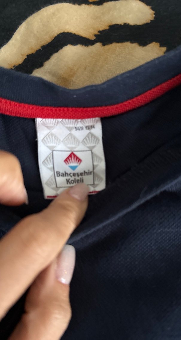 Unicex Lacivert Düğmeli Kısa Kollu Tişört - Görsel 3