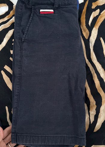 Lacivert Batik Desenli Erkek Kot şort bahçeşehir koleji - Görsel 3