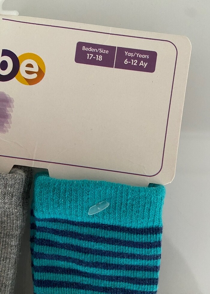 3lü çorap etiketli - Görsel 4