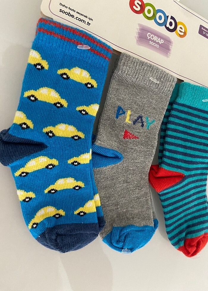 3lü çorap etiketli - Görsel 2