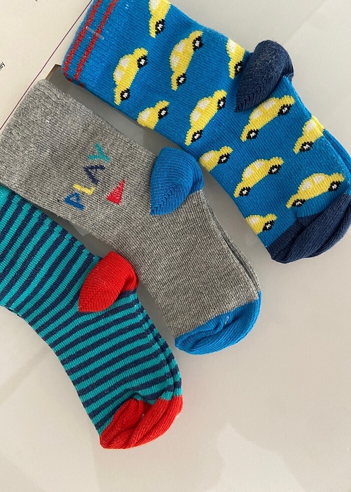 3lü çorap etiketli - Görsel 3