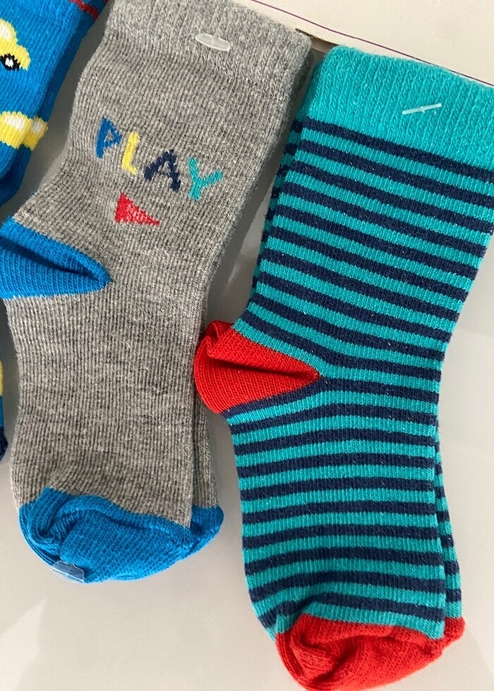 3lü çorap etiketli - Görsel 5
