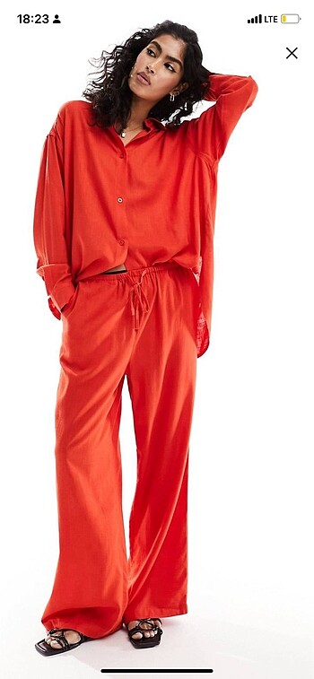 Asos keten pantolon