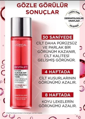 L'Oréal Paris L'Oréal Revitalift Peeling Etkili Tonik 150 ml