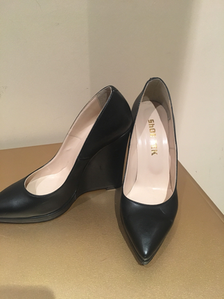 Shoe Tek Siyah shoetek dolgu topuk 38numara