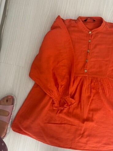 36 Beden turuncu Renk Tunik
