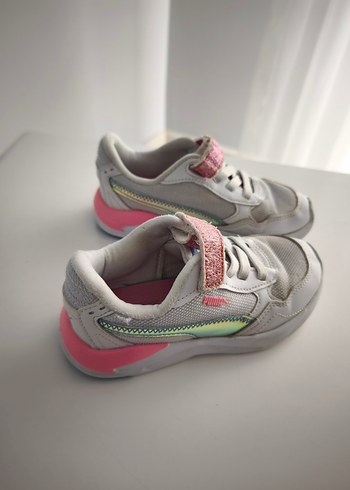30 Beden Puma Kız Çocuk Pembe Bağcıklı Sneaker