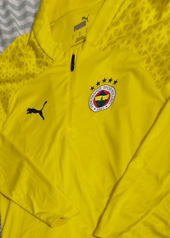 Puma Sarı Fermuarlı Uzun Kollu Erkek Sweatshirt