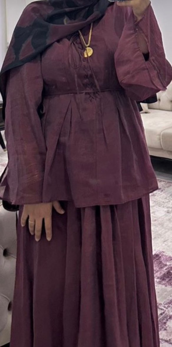 Bordo Uzun Bohem Salaş Elbise - Görsel 3