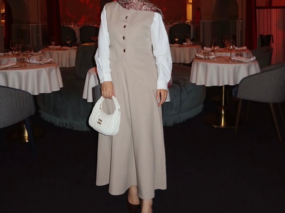 Bej Uzun Kadın Etek - Görsel 3