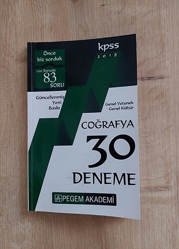 KPSS Coğrafya Pegem Akademi Deneme 
