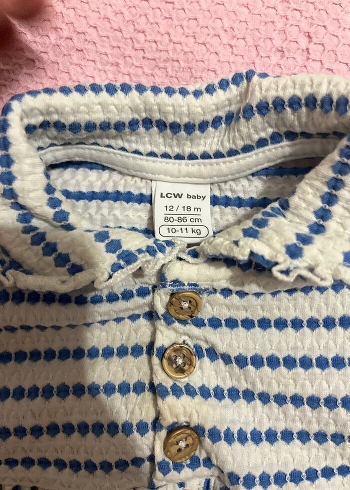 Kısa kollu bebek elbise - Görsel 3