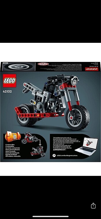 Lego technics motorsiklet