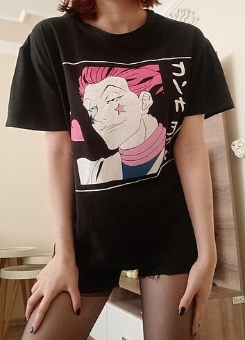 Diğer hisoka anime siyah tişört