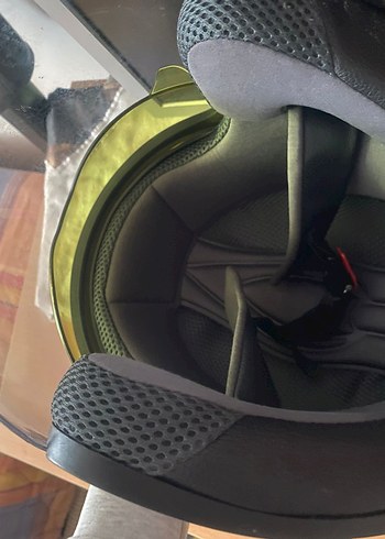 Km Helmets Siyah Rock Punk Stil Motosiklet Kaskı - Görsel 5