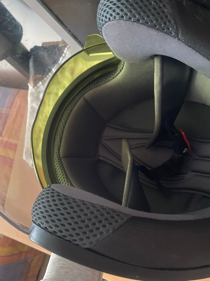 Km Helmets Siyah Rock Punk Stil Motosiklet Kaskı - Görsel 5