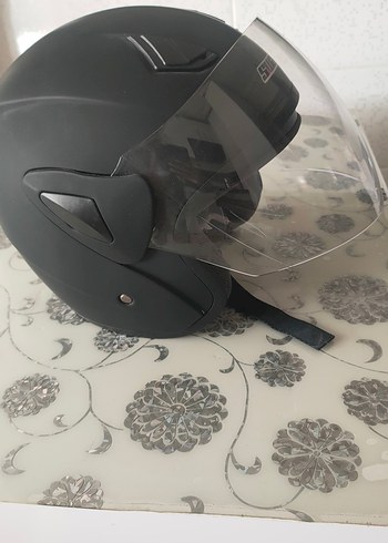 Sway Yarım Siyah Gri Motosiklet Kaskı - Görsel 2