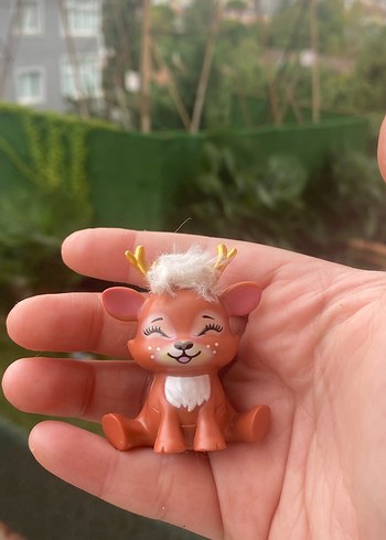Sevimli Pastel Renkli Geyik Figürü